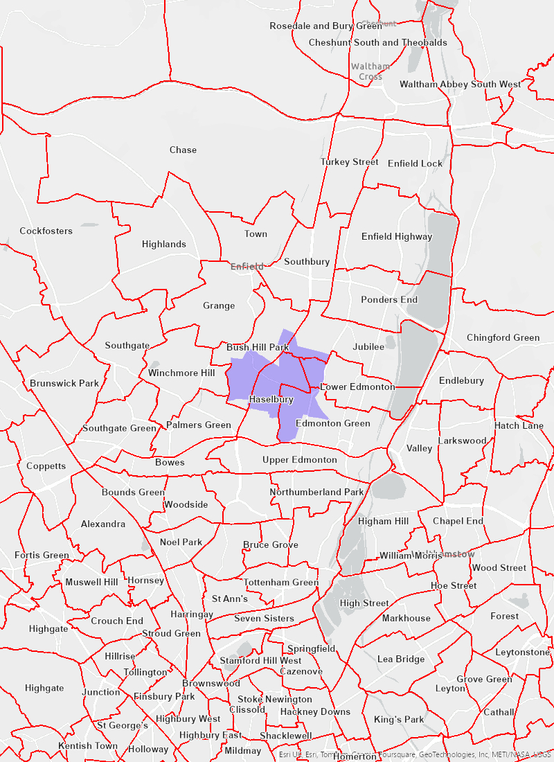 Parish boundaries map